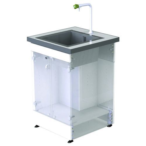 Pia para laboratório - 79032 series - JEULIN - com 1 posto / em polipropileno