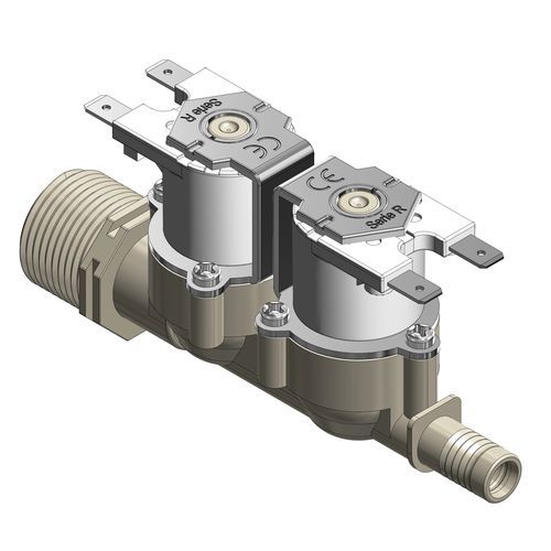 Válvula para o setor médico - R Series Dual 257 - Rpe - com solenoide / de ação direta / em silicone
