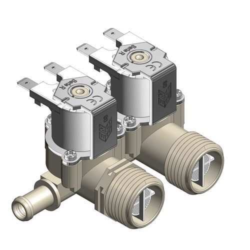 Válvula solenoide normalmente fechado - R Series DUAL 246 - Rpe - NF / biestável / para água