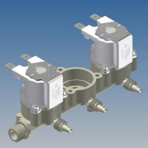Válvula solenoide com solenoide - 236 002 - Rpe - com servomotor / normalmente fechado / NF