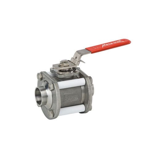 Válvula de esfera - PS4 H - Meca-Inox - para fluidos corrosivos / para a indústria farmacêutica / para peças