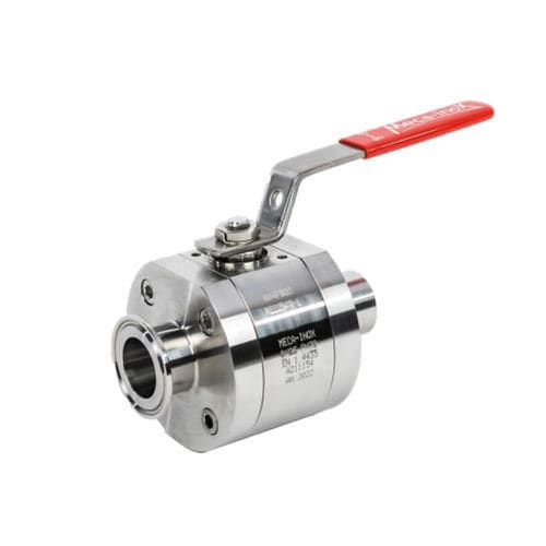 Válvula de esfera - MN4 F - Meca-Inox - para flange / para máquina de limpeza / para máquina de soldagem