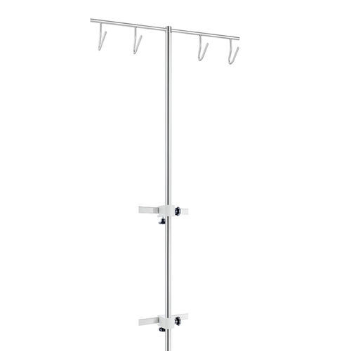 Suporte para soro para trilho - 115-007-III - Guido Buschmeier Maschinenbau - 4 ganchos / para bombas de seringas / em inox
