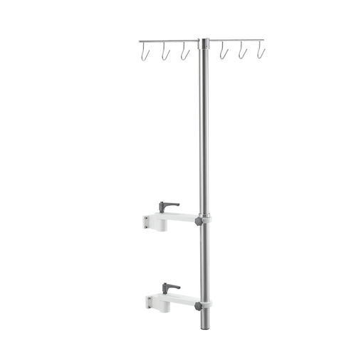 Suporte para soro de parede - 115-019-III - Guido Buschmeier Maschinenbau - 6 ganchos / para bombas de seringas / em inox