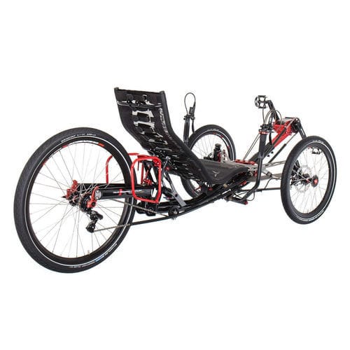 Triciclo reclinado com pedais - Ti-FLY 26 - Azub Bike - para adulto / dobrável / preto