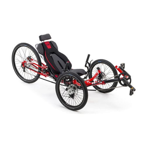 Triciclo reclinado com pedais - SPRINT X TOUR - ICE Trikes - para adulto / preto / vermelho