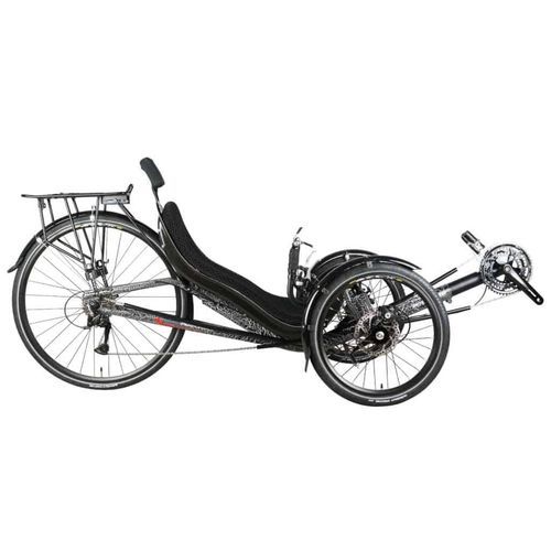 Triciclo reclinado com pedais - Trike JC70 - Cycles Performer - para adulto / preto / estrutura de alumínio