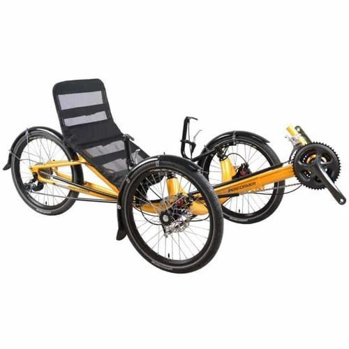 Triciclo reclinado com pedais - Trike JC20 - Cycles Performer - para adulto / laranja