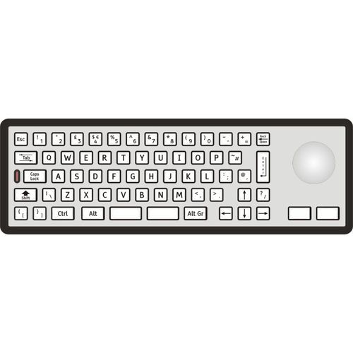 Teclado com ponteiro - 2210-35231 - STORM INTERFACE - com teclado numérico / em aço inoxidável / metálico