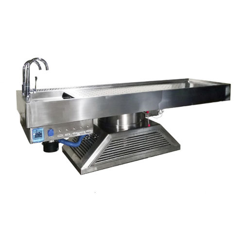 Mesa de necropsia para medicina legal - YSJPT19A - YSENMED - para laboratório de histopatologia / de dissecção / de lavagem de cadáveres