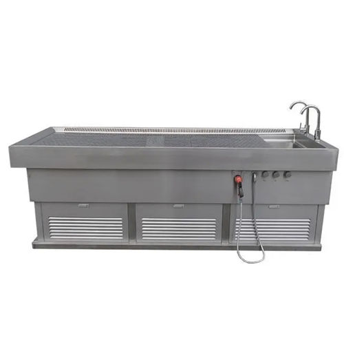 Mesa de necropsia para medicina legal - YSJPT20A - YSENMED - para laboratório de histopatologia / de dissecção / de lavagem de cadáveres