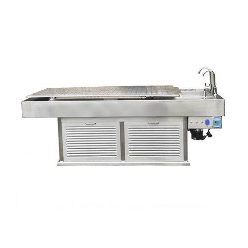 Mesa de necropsia para medicina legal - YSJPT30A - YSENMED - para laboratório de histopatologia / de dissecção / de lavagem de cadáveres