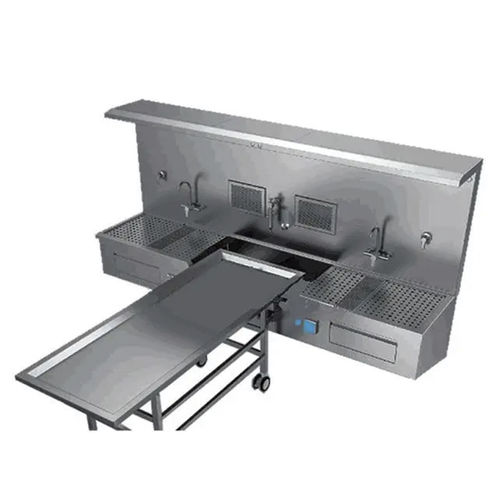 Mesa de necropsia para medicina legal - YSJPZ240 - YSENMED - para laboratório de histopatologia / de dissecção / de lavagem de cadáveres