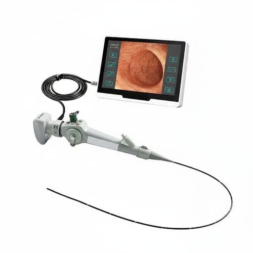 Broncoscópio veterinário com sistema de vídeo - YSVET-EC120 - YSENMED - para animais de pequeno porte / para animais de estimação / com monitor de vídeo integrado
