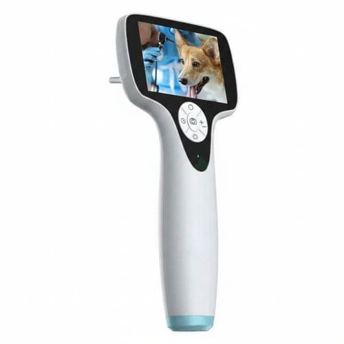 Otoscópio veterinário com sistema de vídeo - YSENT-OT100V - YSENMED - com monitor de vídeo integrado / portátil