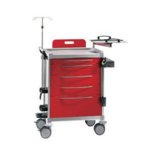 Carrinho de emergência - Meige - Tianjin Kangli Medical Instrument - em alumínio / em material plástico / metálico