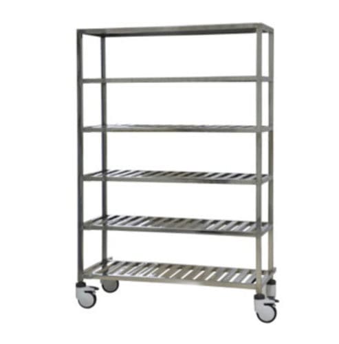 Rack de instrumentos médicos - B-153  - Tianjin Kangli Medical Instrument - com rodízios / em aço inoxidável / com prateleiras