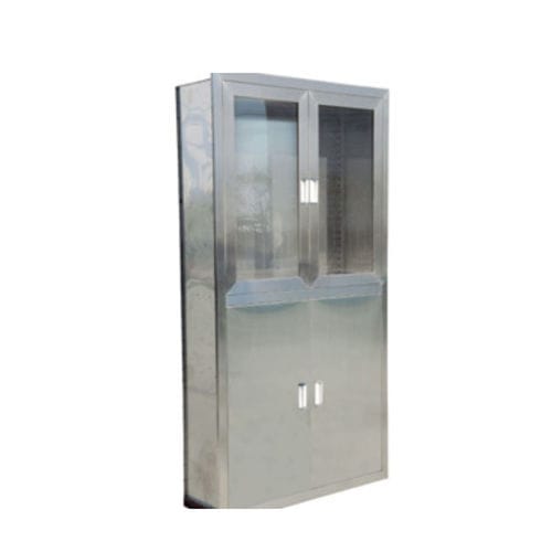 Armário para instrumental - Tianjin Kangli Medical Instrument - com porta / em aço inoxidável / com 4 portas