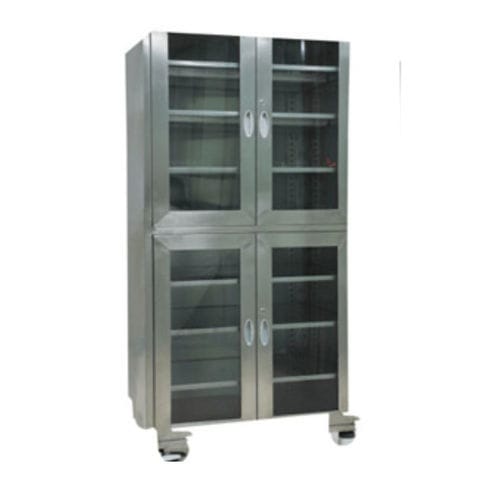 Armário para instrumental - Tianjin Kangli Medical Instrument - com porta / com prateleiras / em aço inoxidável
