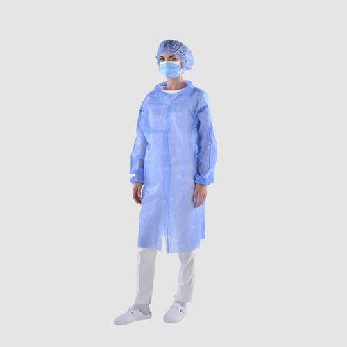 Jaleco hospitalar unissexo - RF-M1-000102 - Ramedical - em polipropileno / respirável / descartável