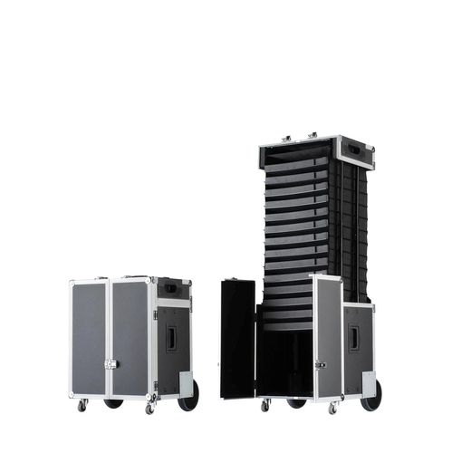 Maleta médica para transporte de amostras - Pullupcase ( Fa. Karl Bollmann) - para armações de óculos / com trolley