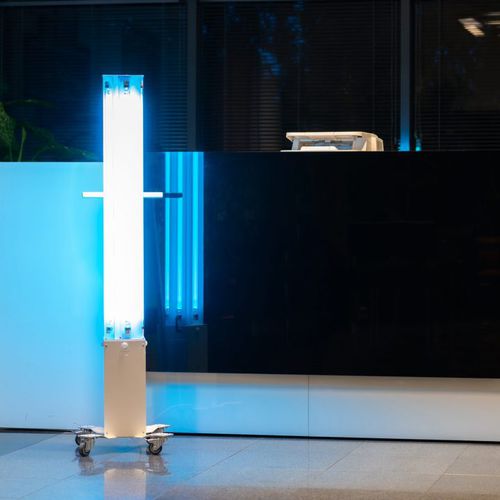 Robô de desinfecção UV - CoBOT-Lite - Wolf-e Robotics - móvel / automática / com bateria