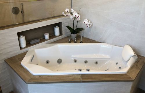 Banheira de balneoterapia para 1 pessoa - ADAGIO 170CM - Preti - de encastrar