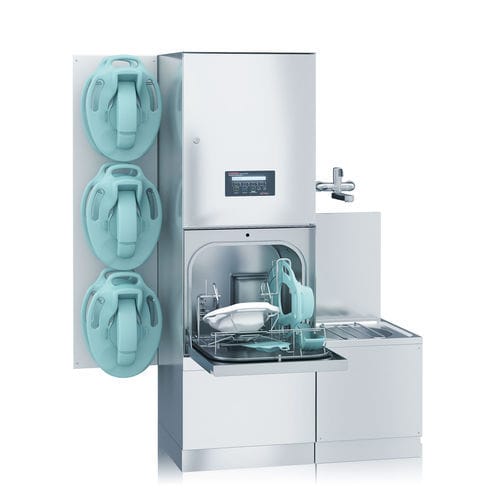 Lavadora desinfetadora de comadres compacta - Multiclean Serie: Turmapparat - KODRA GmbH & Co. KG - em aço inoxidável / em HPL