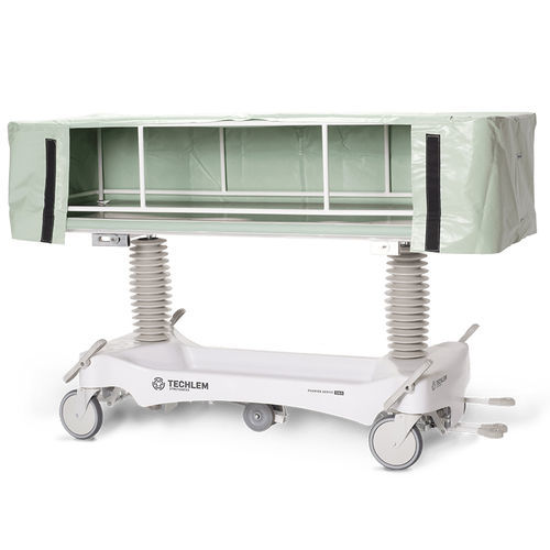 Carro-maca para cadáver - 5000 series - Techlem Medical Corporation - hidráulico / com altura regulável / para pessoas obesas
