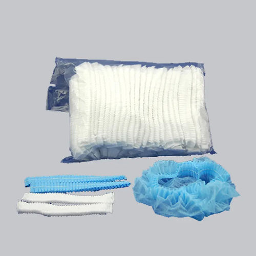 Touca hospitalar com elástico - Yangzhou Super Union Medical Material - em polipropileno / descartável / em não tecido