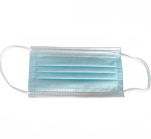 Máscara para procedimentos médicos em não tecido - Yangzhou Super Union Medical Material - de 3 camadas / descartável / de dupla camada