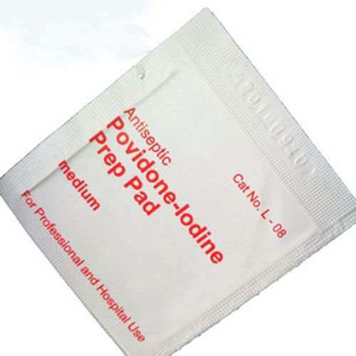 Toalhitas para higiene pessoal - Povidone iodine Prep Pad - Yangzhou Super Union Medical Material - emb. 100 unidades