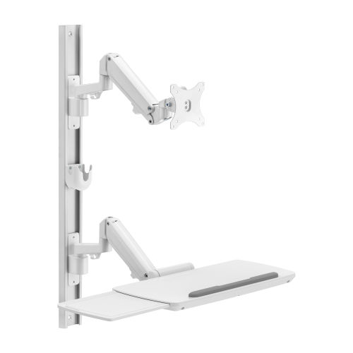 Braço de suporte para monitor dobrável - MED02-2 - Lumi Legend Corporation - com ajuste de inclinação / giratório / para tela