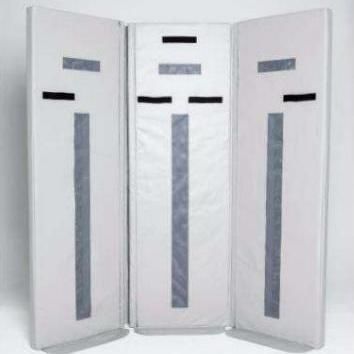 Biombo hospitalar móvel - HOPLON - NOVATEX MEDICAL - dobrável / portátil / 1 face