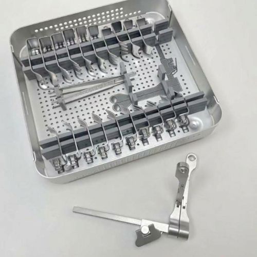 Kit de instrumentos para cirurgia ortopédica - Bisons International - para cirurgia da coluna vertebral / em aço inoxidável / autoclavável