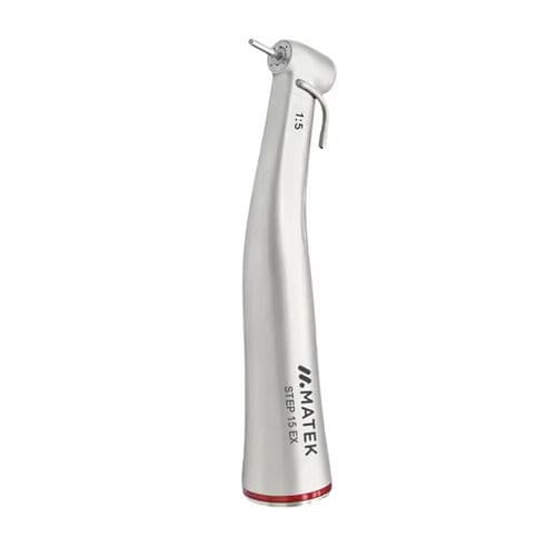 Contra-ângulo odontológico - STEP 15 EX - Matek Dental Solutions - pneumático / multiplicador / em aço inoxidável