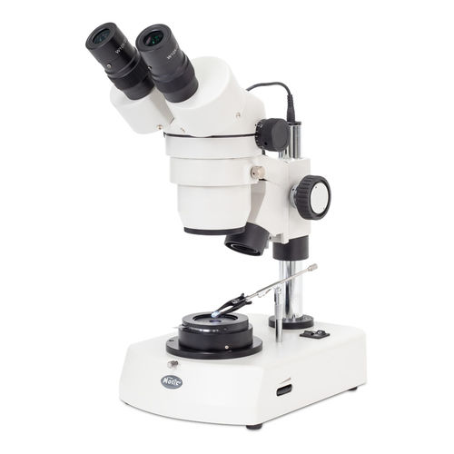 Estereomicroscópio óptico - SMZ-140-DF - Motic Europe - de laboratório / para pesquisa / vertical