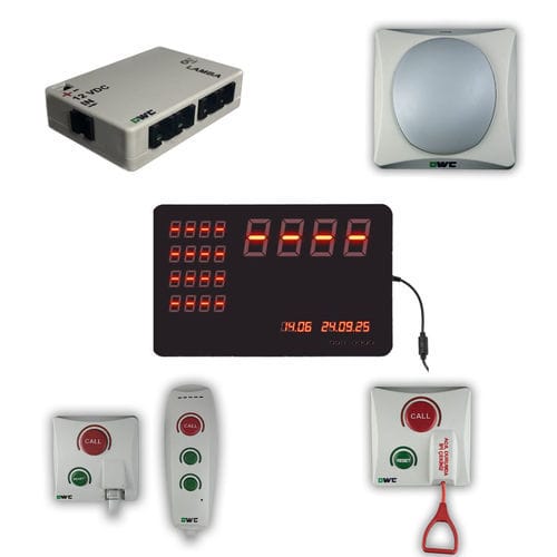Sistema de chamada de enfermagem para banheiro - dwc elektronik - de zona / para cama / portátil