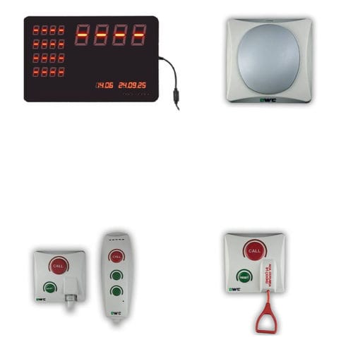 Sistema de chamada de enfermagem de zona - dwc elektronik - portátil / para lar de idosos / para estabelecimento de saúde