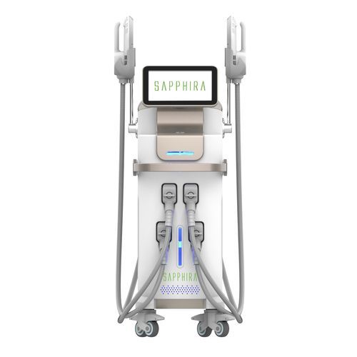 Aparelho de contorno corporal por eletroestimulação muscular - VELOX PRO X - SAPPHIRA - com carrinho