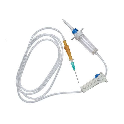 Kit de infusão em policloreto de vinila - Cruzine Healthcare - com filtro de partículas / com câmara de gotejamento