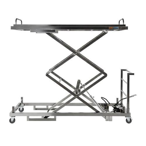 Carrinho para transferência de cadáver - Mortuary Trolley LMT-01 - Labotemp Systems - para movimentação / pantográfico / para hospital