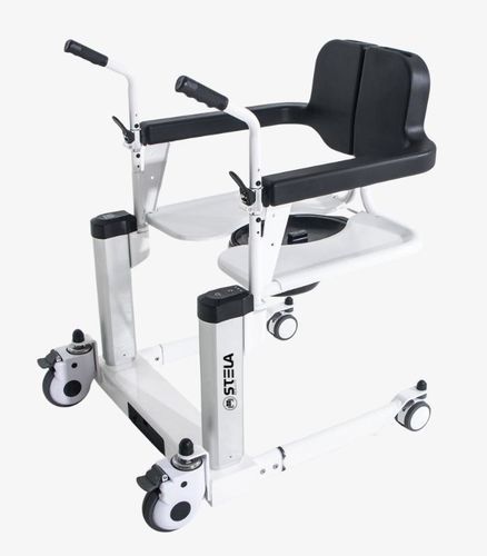 Cadeira de transferência de paciente higiênica - PL20 - Stela Mobility - elétrica / para ambiente interno / dobrável