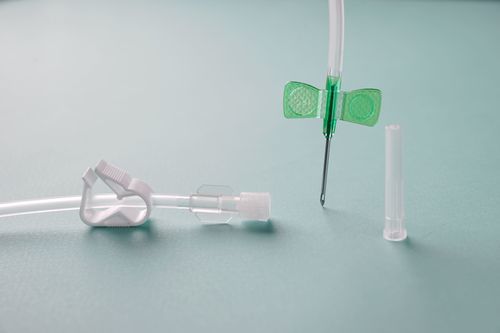 Agulha de fístula arteriovenosa - Browndove Healthcare Private Limited - com aletas / estéril / 16G
