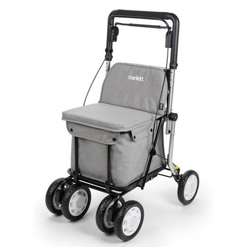 Andador com rodas com 6 rodas - Comfort Assist - ADEENE INVEST, S.L.U.–CARLETT - estrutura de alumínio / com assento / dobrável