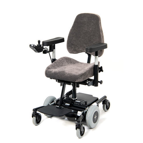 Cadeira de rodas elétrica - REAL 6100 PLUS - Mercado Medic Deutschland GmbH - para ambiente interno / de altura regulável / com verticalização