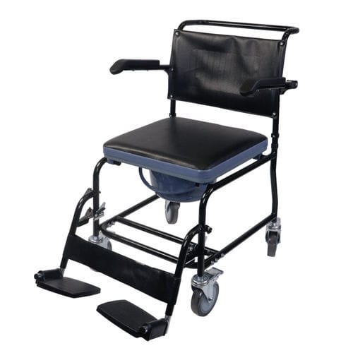 Cadeira higiênica para pessoas com mobilidade reduzida - 2230 - WALKING STICKS INT. S.L. - com braços / com rodízios / com balde
