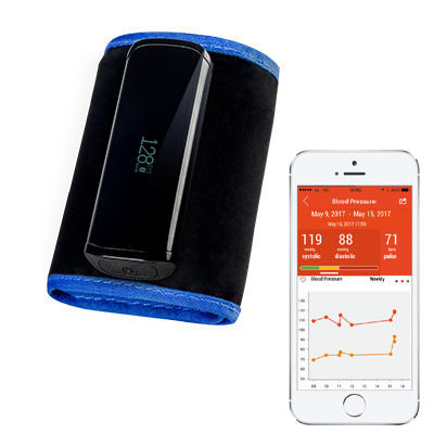 Medidor digital de pressão arterial automático - UA-1200BLE - A&D Company, Limited - com conexão sem fio / com braçadeira para adulto / inteligente