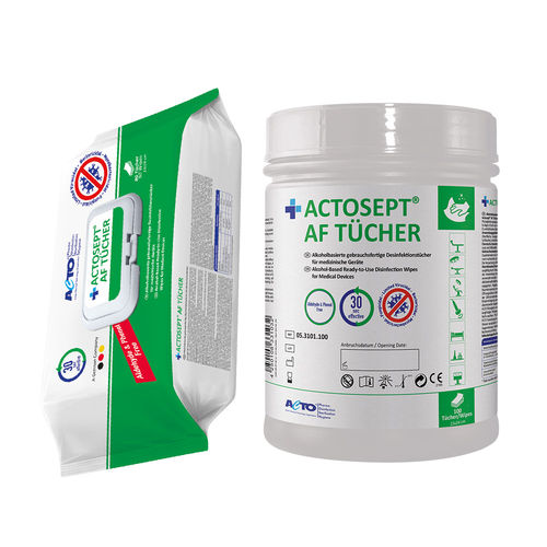 Lenços umedecidos para pisos e outras superfícies - ACTOSEPT® AF Tücher - Acto   - emb. 100 unidades / emb. 80 unidades