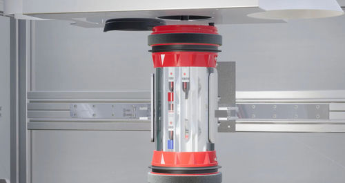 Sistema de correio pneumático de descarga - Aerocom - para laboratório / automático